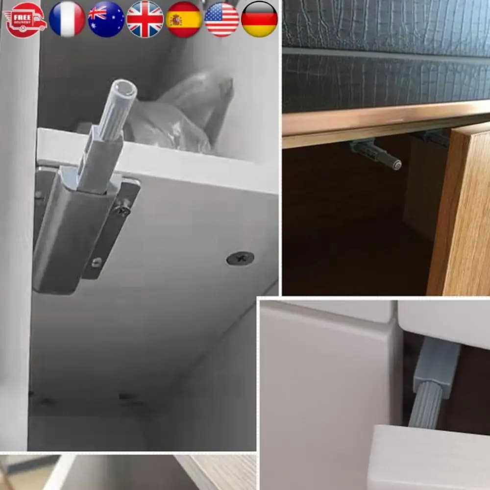 10 Pezzi Ammortizzatori a Sfera in Acciaio Inossidabile, Ammortizzatori Silenziosi per Chiusura Morbida, Ferma Porta, Chiusura per Armadietti