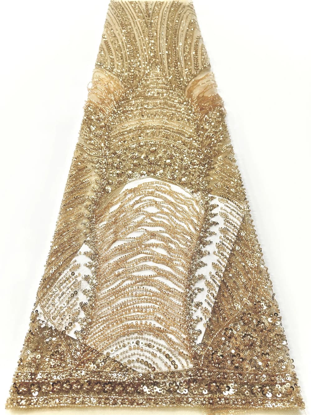 Africa Latest European High-end Modern Embroidery mesh lace Shining Sequins Embroidery Tulle Lace with Evening Dress Fabric Sew