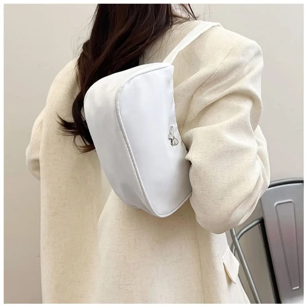 Trend Korean Version Handbag PVC+polyester Butterfly Shoulder Bags High Capacity Clouds Crossbody Bag Spring and Summer