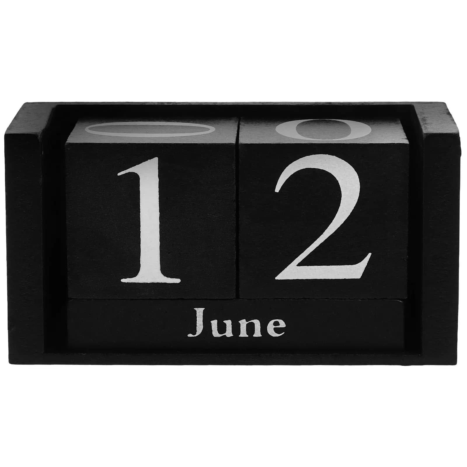 Sofisticato Calendario da Tavolo in Legno Perpetuo Stile Europeo, Calendario a Blocchi per Ufficio, Casa, Dormitorio, Decorazione da Scrivania