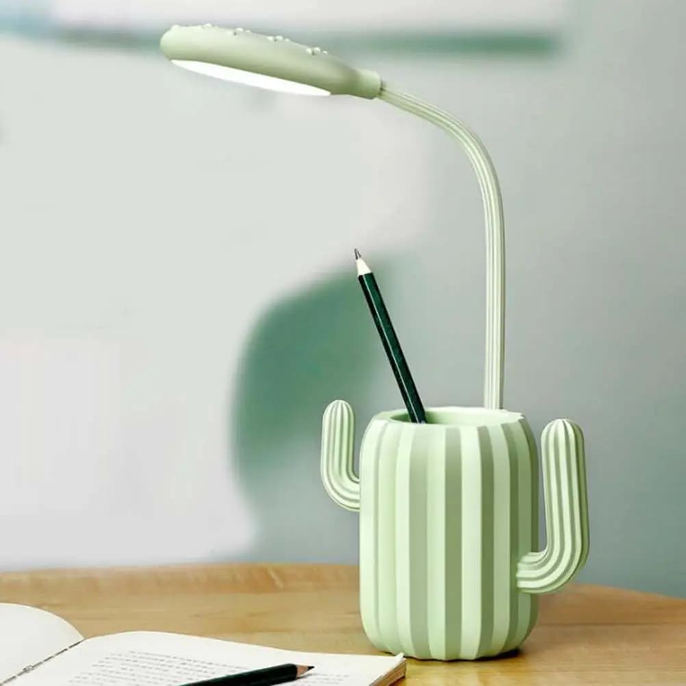 Lampada da scrivania pieghevole piccola a LED USB, protezione per gli occhi, luce da tavolo, lampada da lettura e scrittura per ufficio, camera da letto, dormitorio, verde
