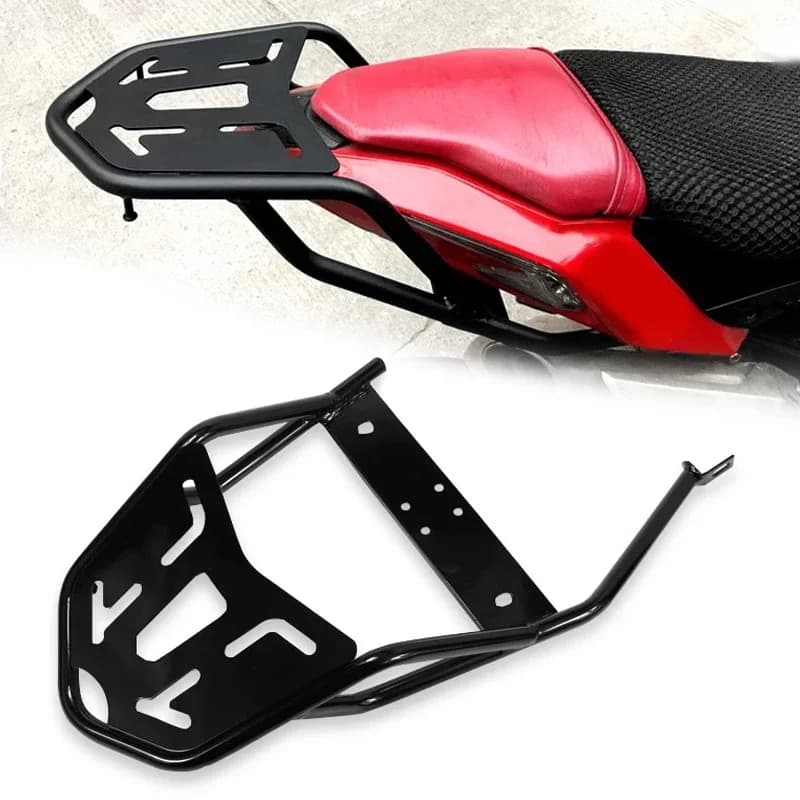 Accessori per Moto BJ125-3E TNT125, Portapacchi Posteriore, Bauletto, Portabagagli BJ125 3E Compatibile con Benelli TNT-125 TNT 125 Nero