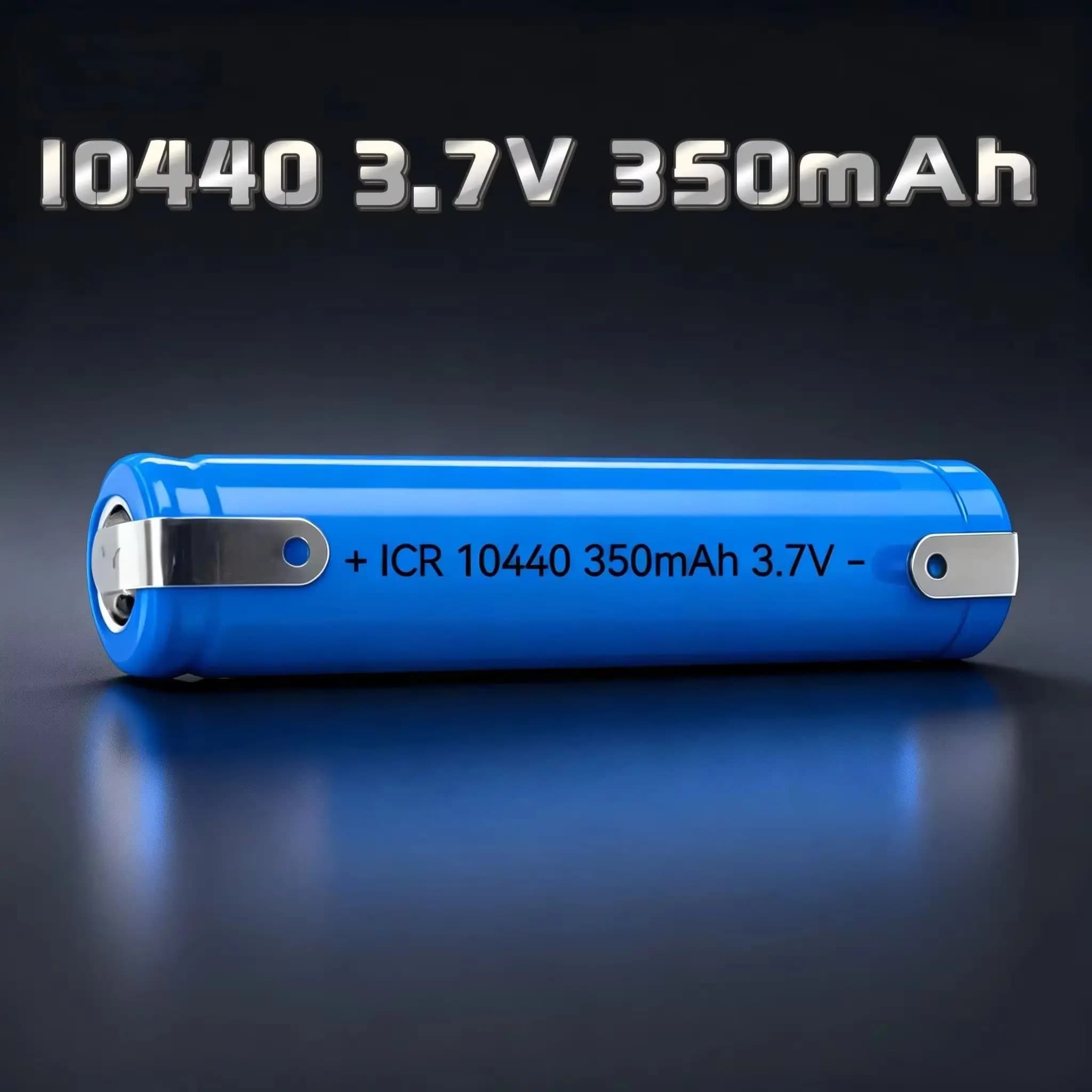 10440 Batteria al litio ricaricabile da 3,7 V 350 mAh con linguette a saldare per spazzolino elettrico Rasoio Spremiagrumi Microfono Torcia elettrica Giocattolo