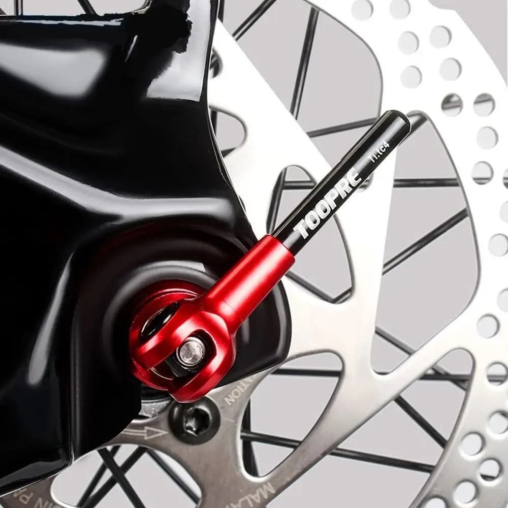 Perno a Sgancio Rapido Leggero per Bici da Corsa e MTB, Perno Mozzo Ruota in Titanio, Leva per Pneumatici