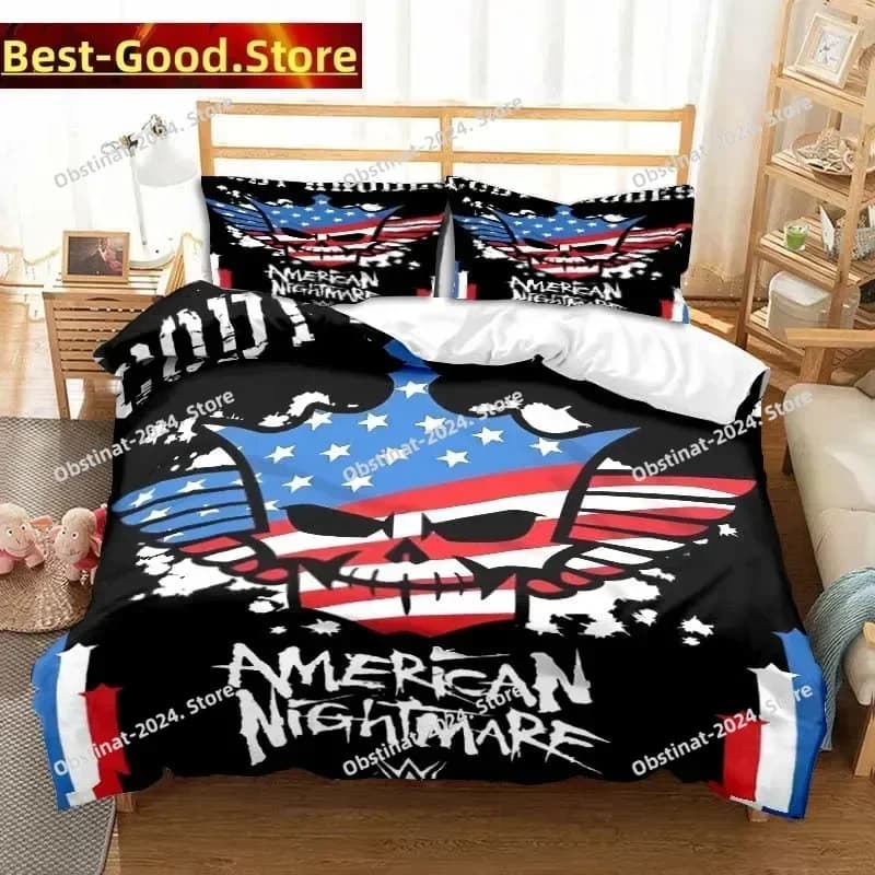 Cody Rhodes American Nightmare bed linen set with 3D print printed with pillowcase soft single double bed Queen Super King Size