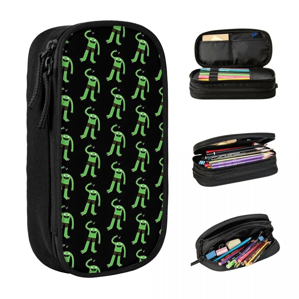Amici sorridenti Hello Ha Ha Astuccio per matite Ragazzo Ragazza Astuccio per matite vintage Design Astuccio per matite per la scuola Regalo di compleanno di cancelleria