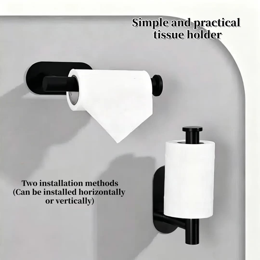 Self adhesive sanitary rack, stainless steel waterproof and rust proof roll paper holder, suitable for bathroom, toilet, RV