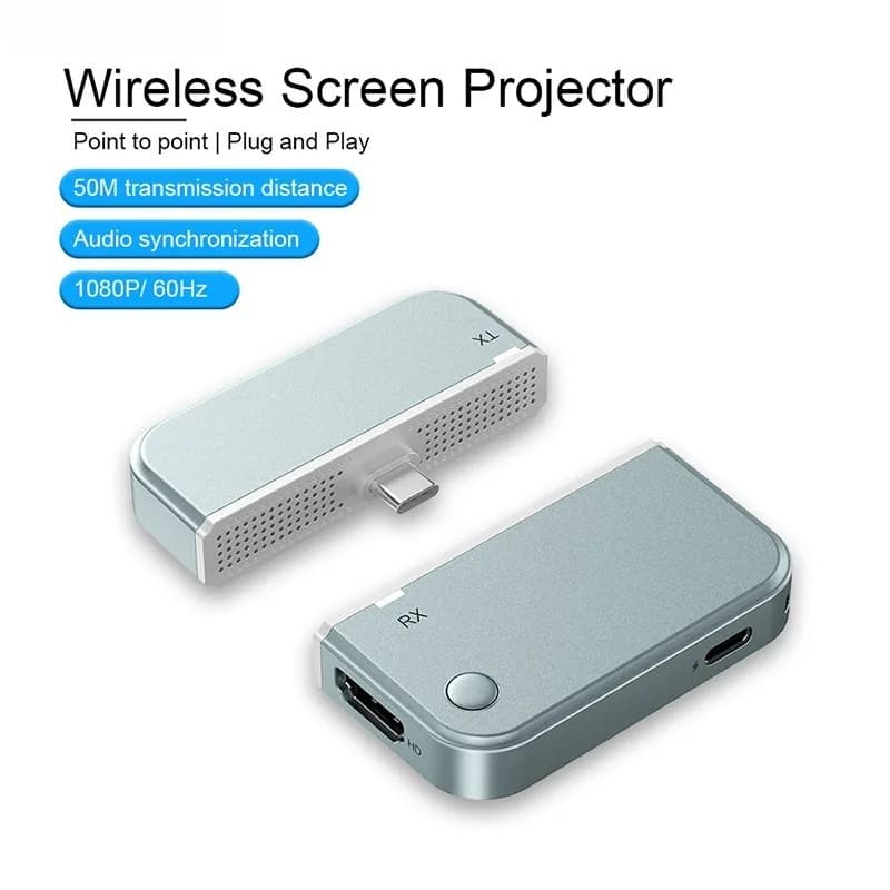 Wireless Video USB C HDMI Transmitter Receiver Extender 50M 1080P@60Hz Wireless HDMI Type-C Wifi Display TV Stick Dongle Adapter