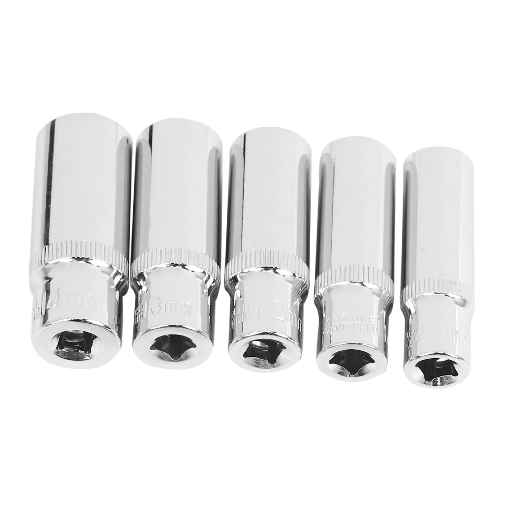 【OFFERTA LAMPO!】Set di 22 Chiavi a Bussola Profonde da 1/4 di Pollice in CRV, Utensili Manuali Esagonali a 6 Punte per Riparazioni