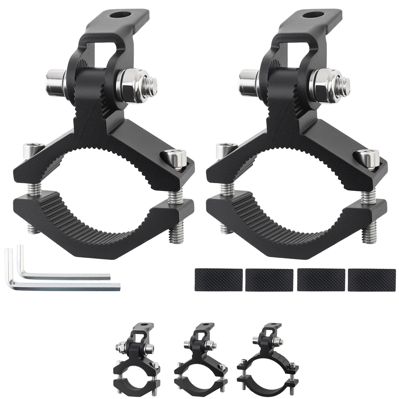 2-piece motorcycle spotlight mounting clamp support for aluminum alloy LED light bar tube for motorcycle scooter Dirt Pit Bike SUV