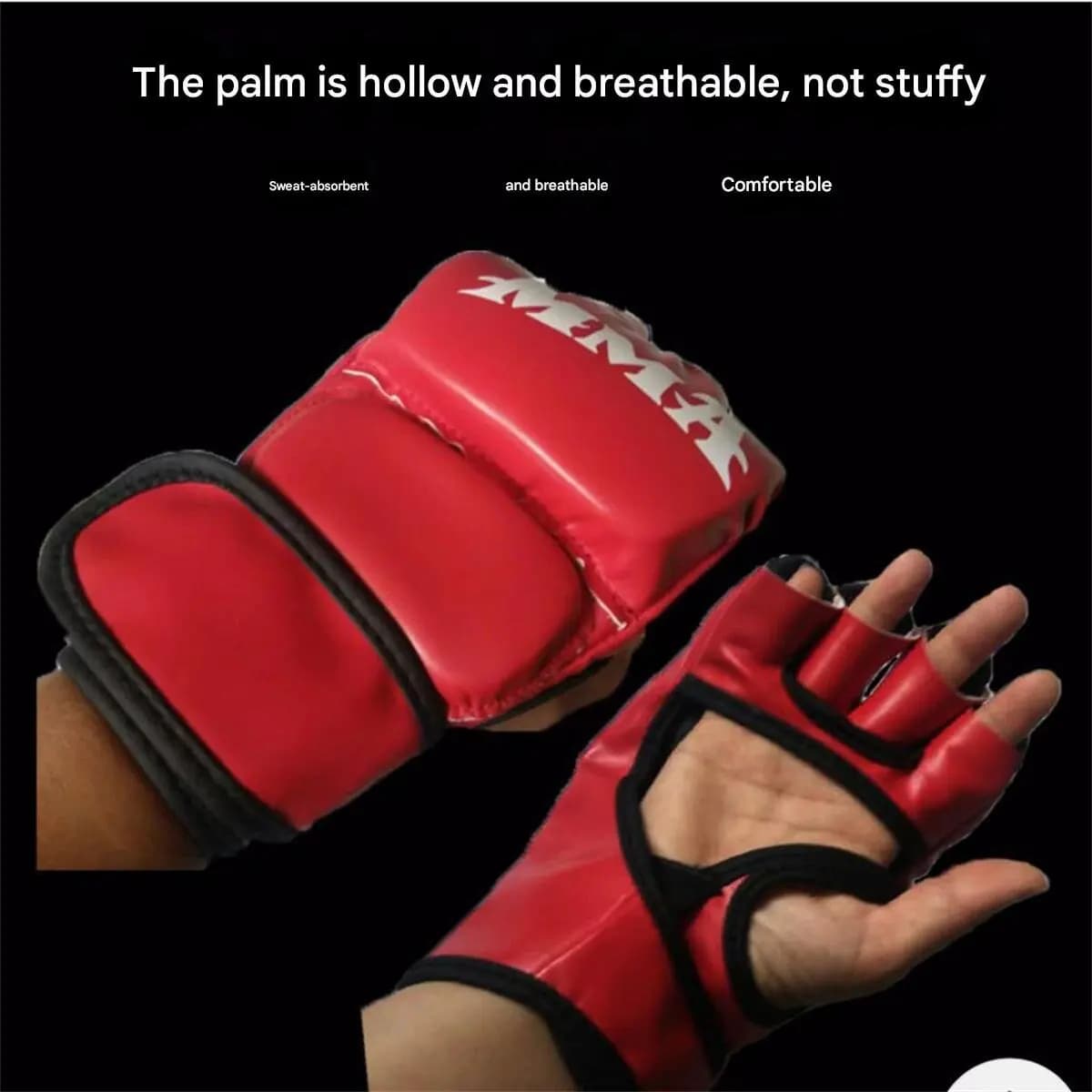 Boxing gloves half fingers MMA for adult children trained Sanda fitness sacks sand fighting combat glove boxing for losses