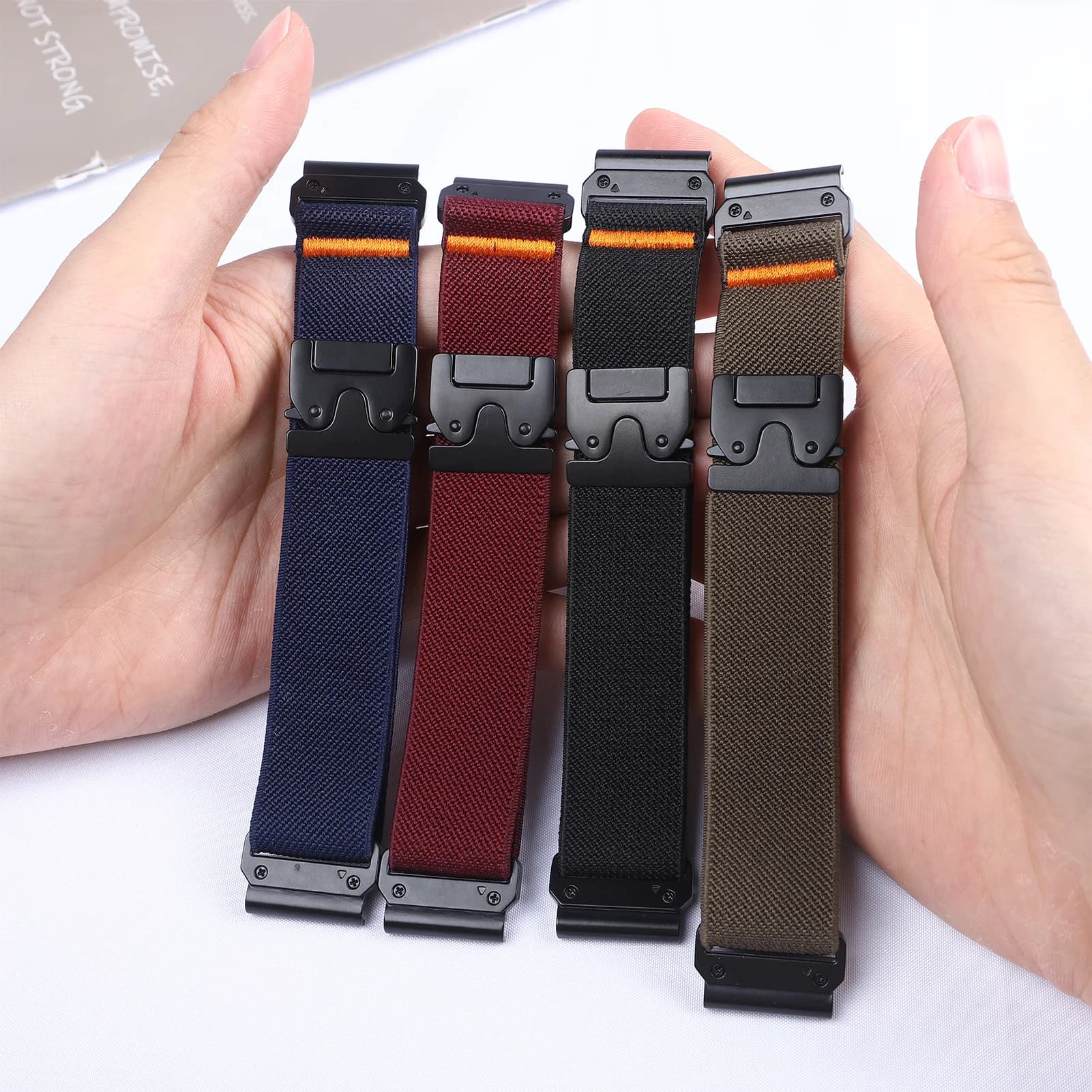 22mm 26mm Quick Fit Strap for Garmin Fenix 8 7 Pro 7S 6X 6 5X Venu 3 Tactix 7 Parachute Nylon bracelet correa Fenix 8 band 47mm