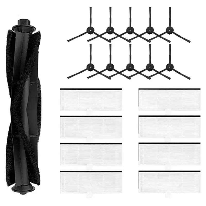【RAMADAN SALE】For Ultenic T10 Self-Cleaning Robot Vacuum Cleaner Replacement Parts(19Pcs) Main Brush Side Brush Hepa Filter Acce