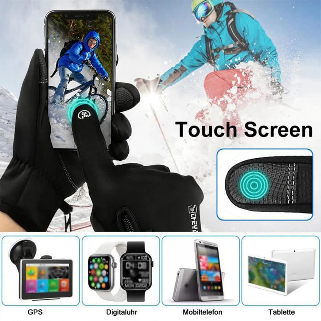 USB 2025 Heated Bike Gloves Man/Woman Heated Gloves Outdoor Winter Thermal Gloves with Heating Electric Cycling Heaters