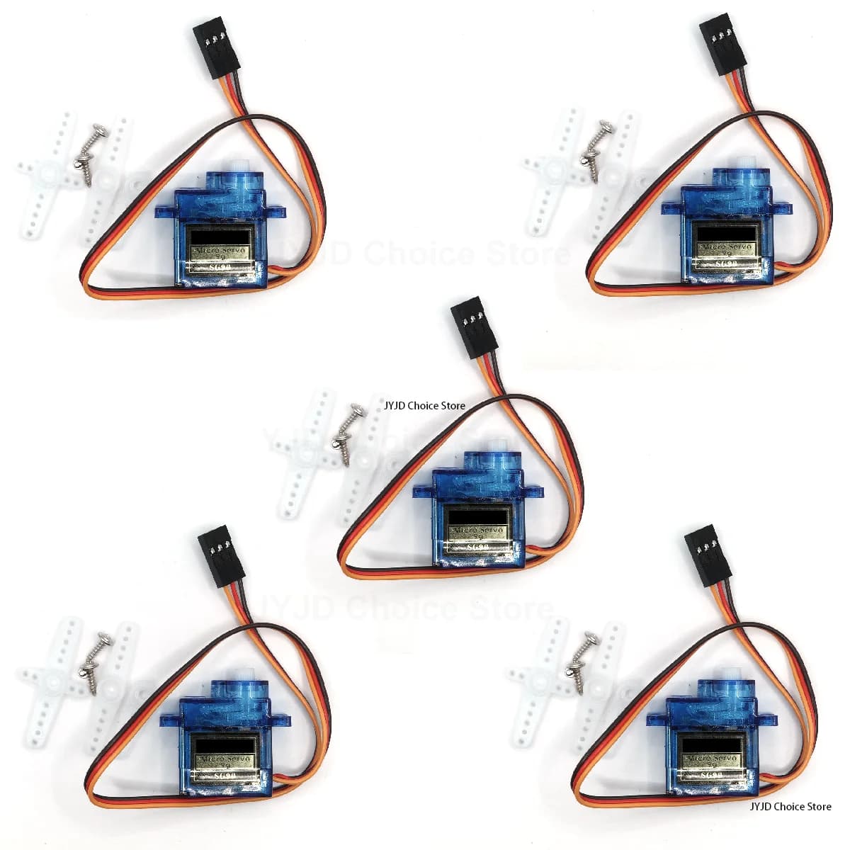 5 pz SG90 9G Micro Servomotore Per Robot 6CH RC 250 450 Elicottero Aereo Aliante mini Auto