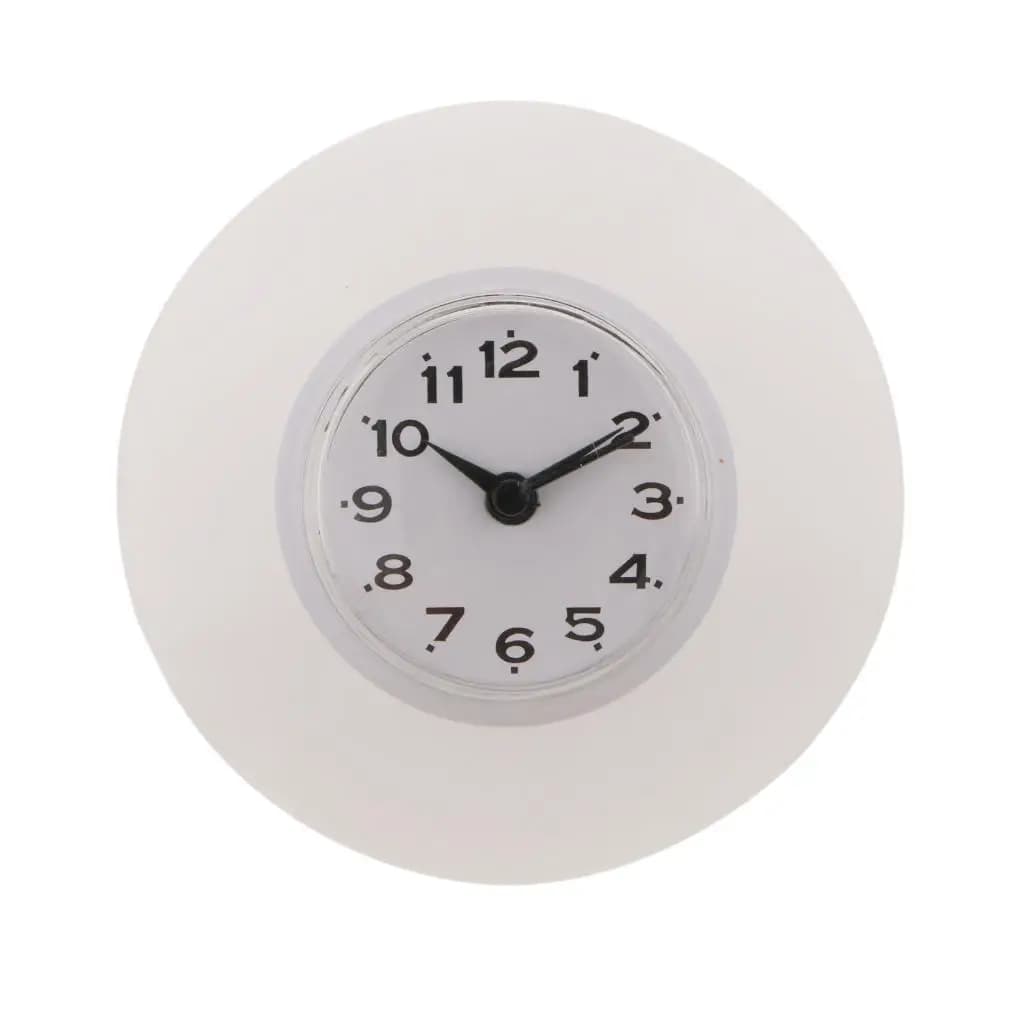 Mini Water Resistant Waterproof Bathroom Kitchen Bathroom Shower Clock With Suction Cup Mini Wall Clock Wall Clock
