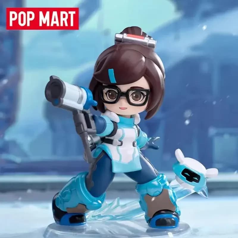 POP MART Overwatch Play of The Game Series Blind Box Kawaii Guess Bag Toys Desktop Decoration Surprise Action Figure Ornament