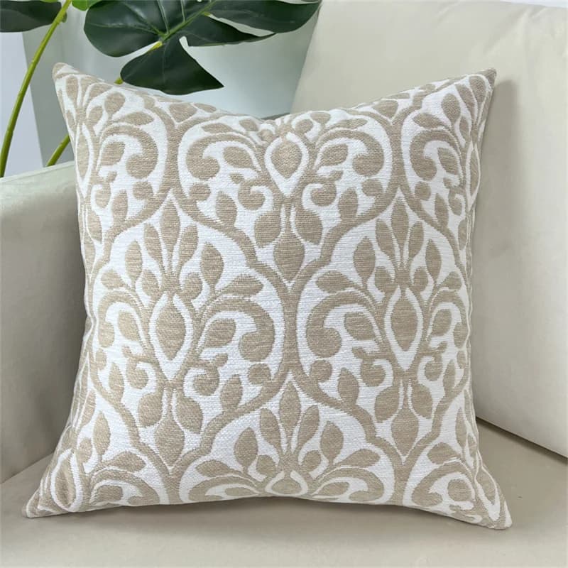 Soft Chenille Jacquard Cushion Cover European Sofa Throw Pillowcase