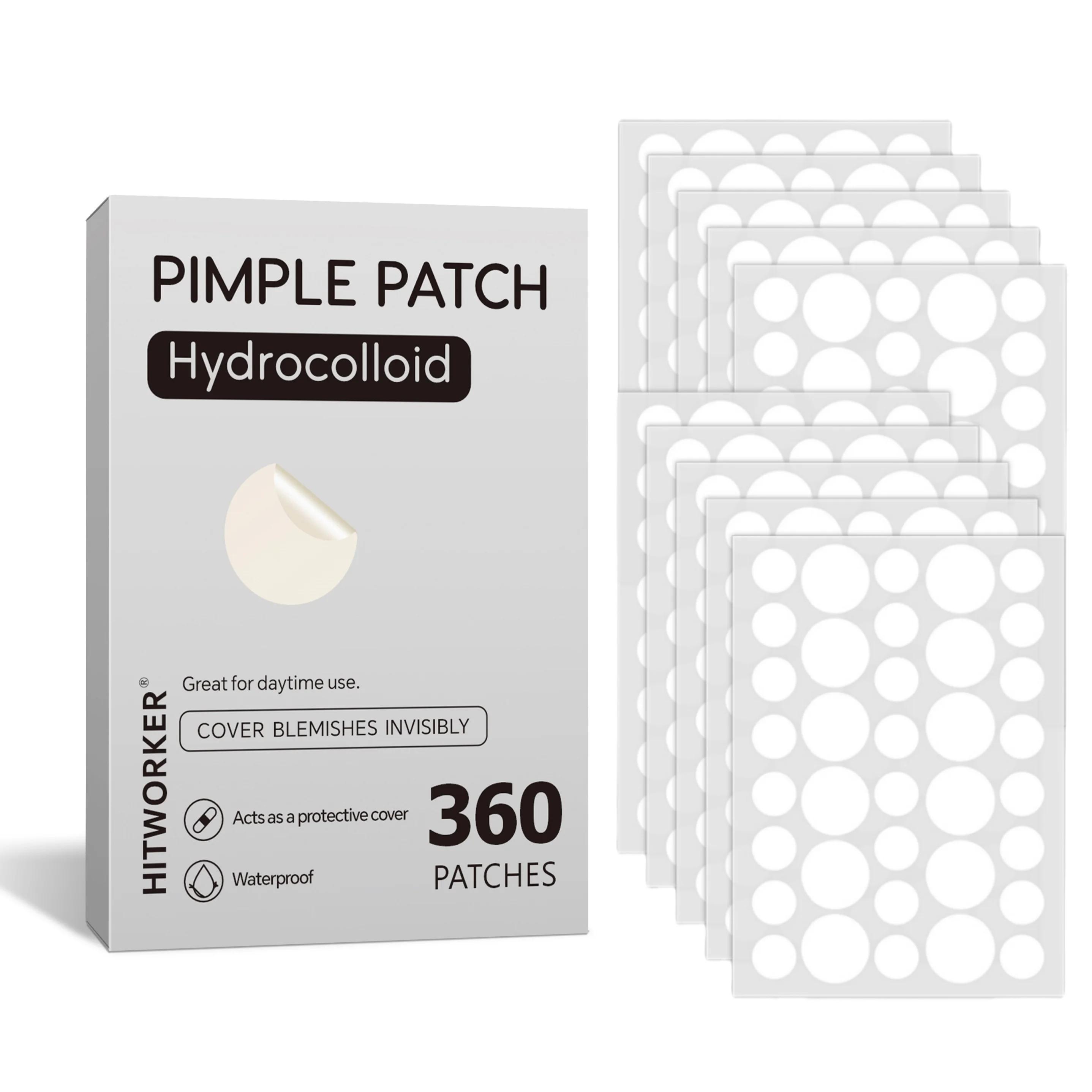 Transparent hydrocolloid patches for 360/720 pieces pimples – Ultra-thin invisible points, waterproof covers for daily stains for all skin types