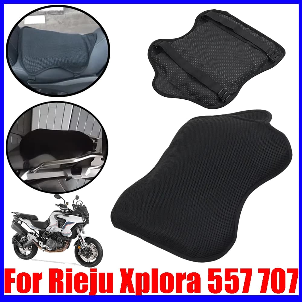 Cuscino in Gel Confortevole per Sella Moto Rieju Xplora 557 707 2025 2026, Copertura Antiscivolo per Alleviare la Pressione