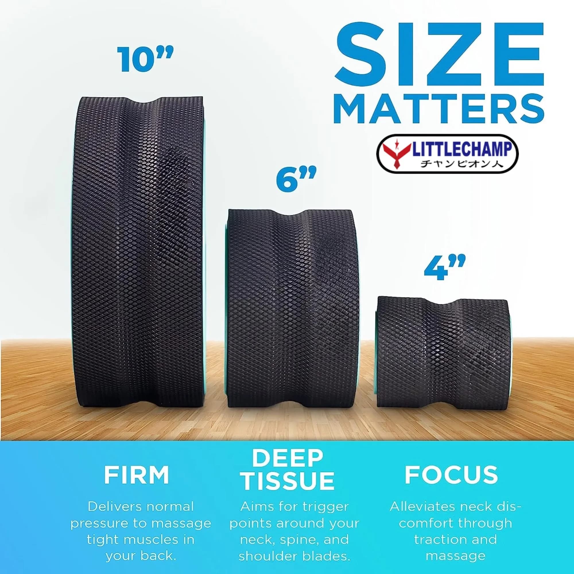 Fine Muscular Massage Foam Roller, Deep Weaving Massage, Back Steering Support with Foam Padding, Helps relieve Back Pain
