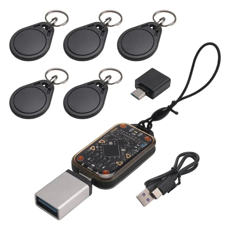 [NUOVO A09R!] Emulatore di Smart Card Chameleon Ultra Upgrade, Lettore di Chip RFID + 5 Portachiavi UID, Decodificatore di Carte 13.56M, Duplicatore NFC