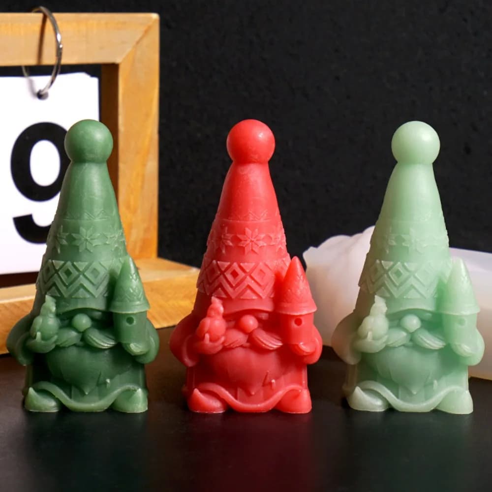 Babbo Natale Silicone Profumo Candela Stampo 3D Barba Uomo Gesso Stampo in resina Fai da te Nano Decorazioni natalizie Artigianato fatto a mano Souvenir invernali