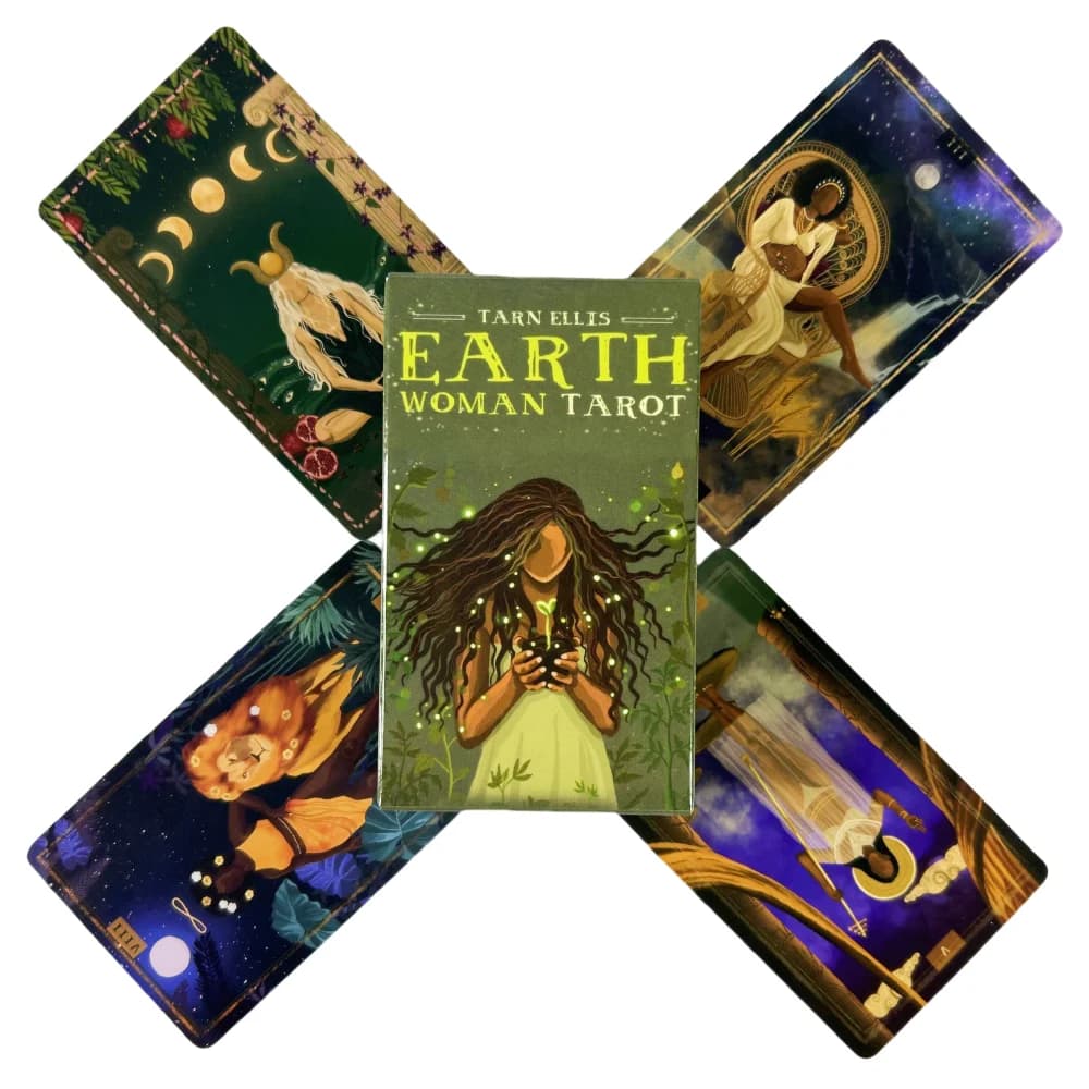 Earth Woman Tarocchi A 78 Mazzo Oracle English Visions Divination Edition Borad Giocare a Giochi