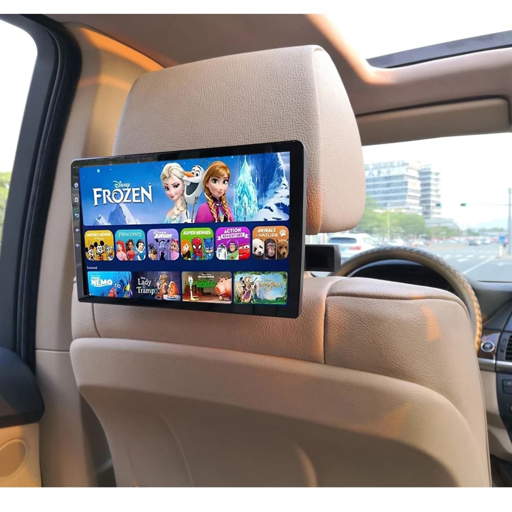 10.1 inch Car Headrest Monitor Android 10 Tablet PC 4K FHD 1080 Wifi BT 32GB HDMI Rear Seat Entertainment Mirroring Andriod APP