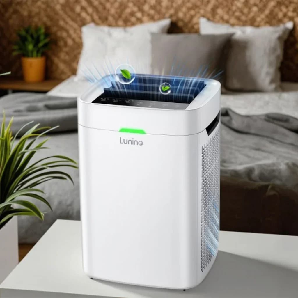 Purificatore d'Aria con Filtro HEPA Lavabile e WiFi Intelligente, per Animali Domestici, Polvere, Fumo e Allergeni