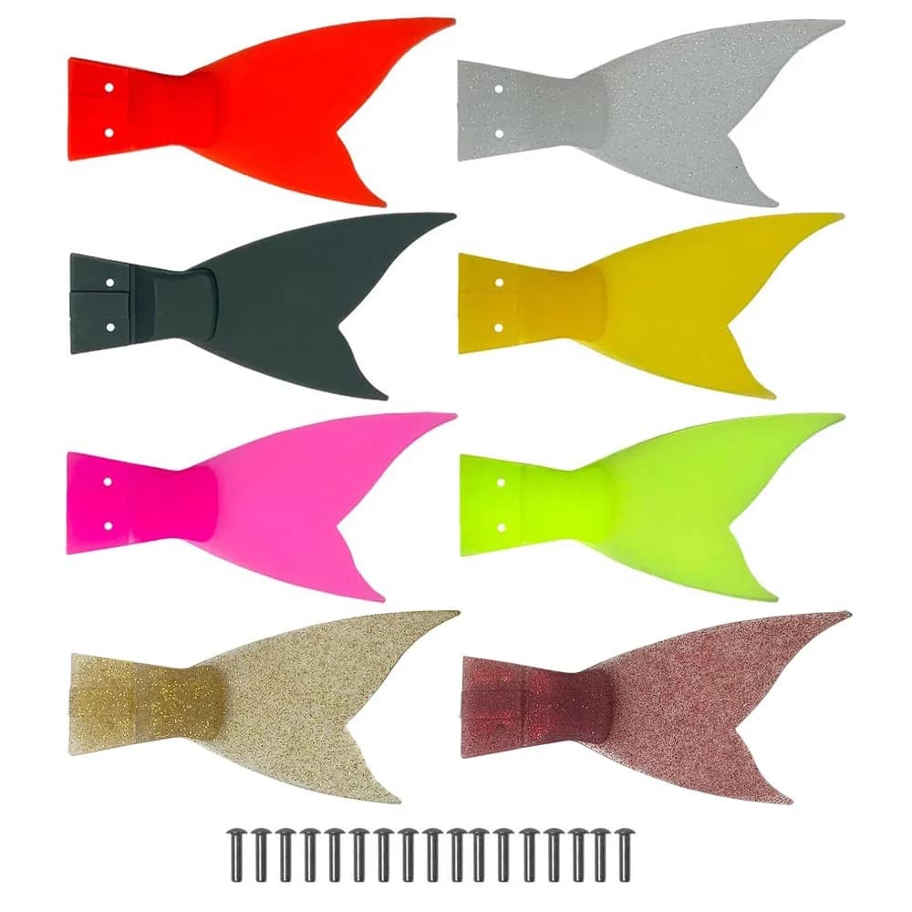 6PCS 300mm Esca snodata Coda di ricambio per Gaint Bait Tough Japan Code in silicone Costruzione per una durata estrema
