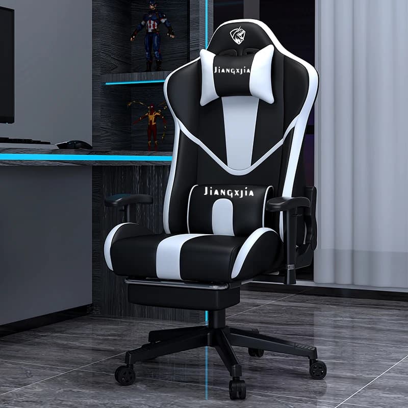 -+-Sedia da ufficio nordica mobile Comoda sedia da gioco per computer con schienale alto e traspirabilità Sedia da ufficio moderna ed elastica Chaise De Bureaux