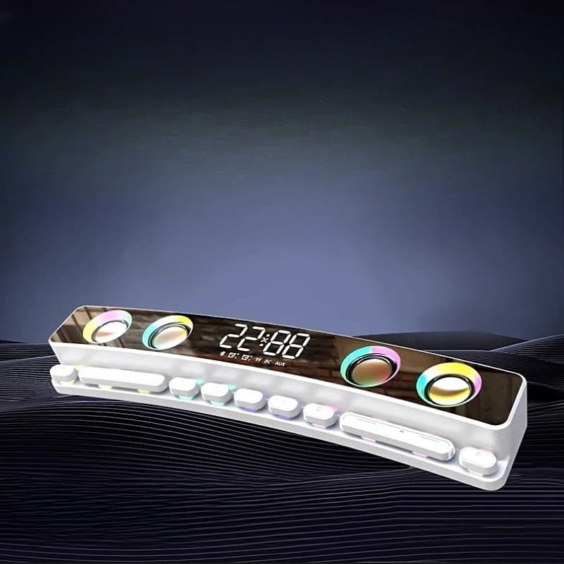 New Bluetooth audio, e-sports game computer speaker, wireless stereo 3D heavy subwoofer, colorful small speaker