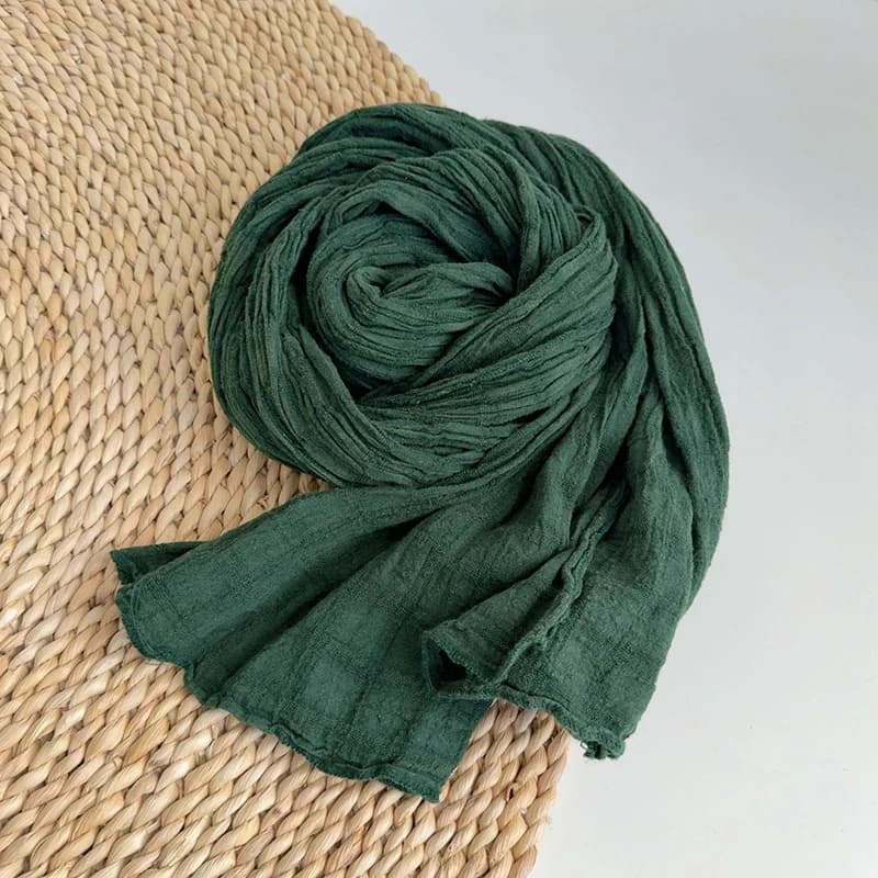 Women's Cotton and Linen Scarf, Breathable Solar Protection, Luxury Autumn Summer Holiday Hot Accessories