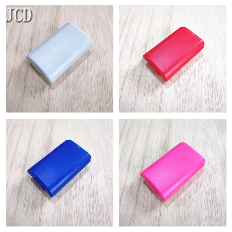 JCD 1PC Kit custodia copribatteria bianco/rosa/blu/rosso adatto per controller di gioco joystick controller wireless Xbox 360