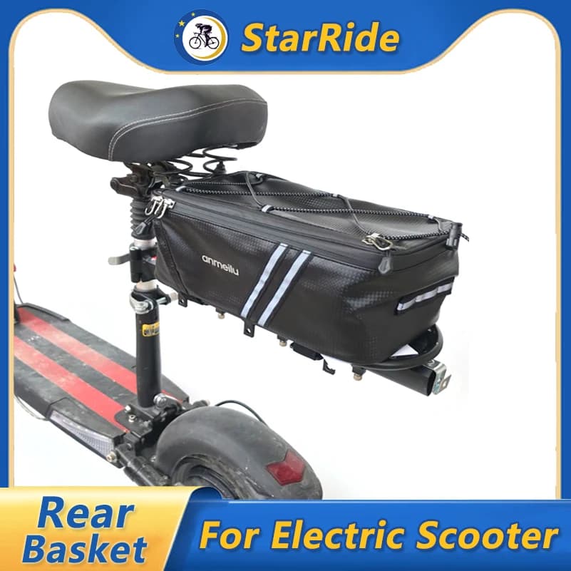 Borsa portaoggetti impermeabile per portapacchi posteriore universale per Scooter elettrico per KUGOO M4 Pro XIAOMI M365 accessori per bagagliaio per Scooter elettrico