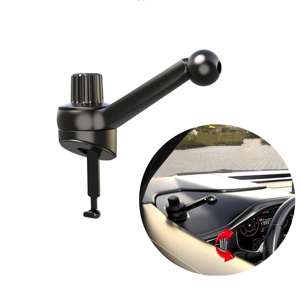 Testa a sfera girevole da 17 mm a 360 gradi per supporto per clip per presa d'aria per auto Supporto per telefono cellulare per presa per auto universale Base per staffa per cellulare per auto