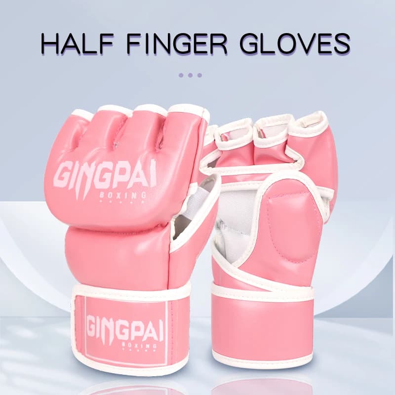 Boxing gloves, adult female combat, half finger gloves, MMA for children, professional Sanda, Muay Thai, boxing bag, thickened sack