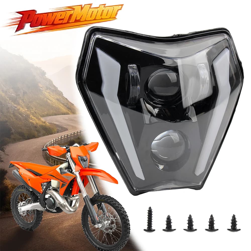 LED Headlight for Moto KTM EXCF SXF XCF XCF 125 150 250 300 350 2024, Endurance Gare Light, Cross Motion Light