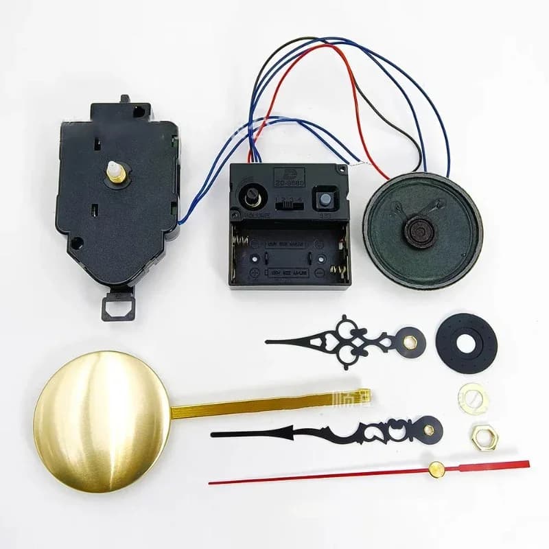 Creative Silent Pendulum Wall Clock Luxury Music Box Set Wall Clock Mechanism Movement Machine Quartz Watch Report Punctually Ac