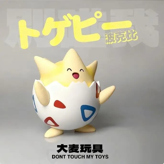 Figurina Pokémon Togepi da 9,5 cm in plastica per scrivania, auto, computer, bambola da collezione, regalo divertente