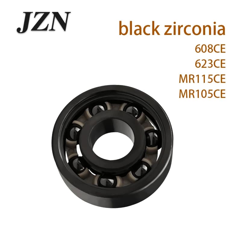 1/10 pezzi Cuscinetto a sfere in ceramica nera 8x22x7 3x10x4 5x11x4 5x10x4 3x8x4 mm Cuscinetto micro in ZrO2 Cuscinetto in ceramica di zirconia