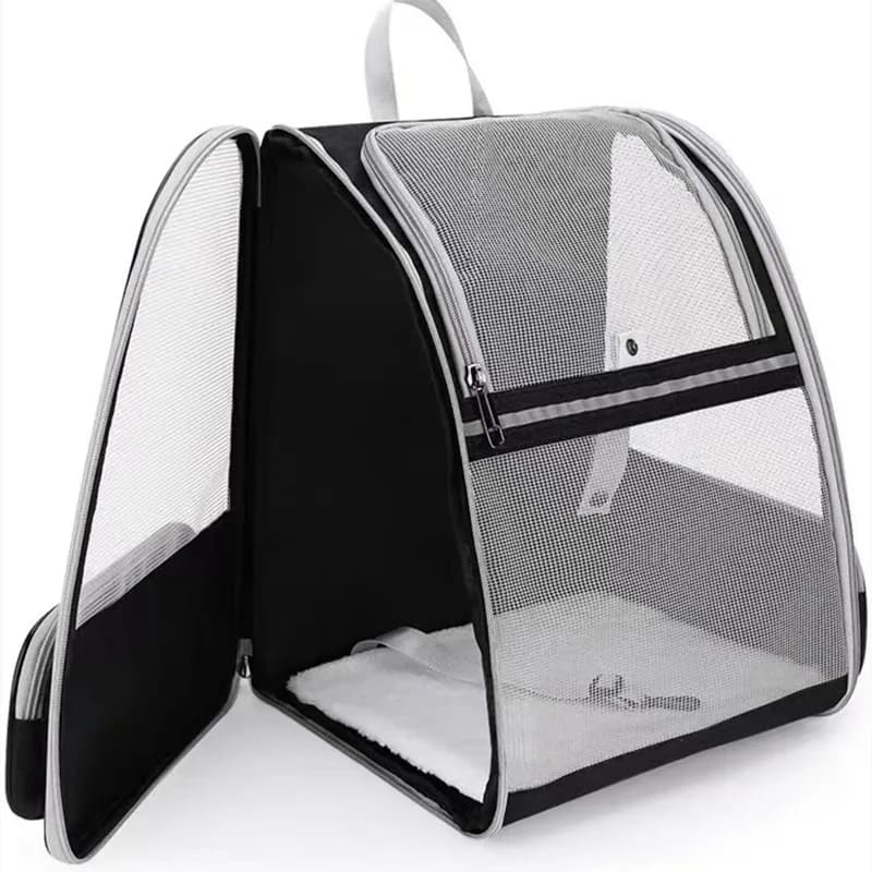 Borsa da trasporto per animali domestici di vendita calda personalizzata Borsa da trasporto traspirante per cani da viaggio Zaino per cani da viaggio per cani e gatti