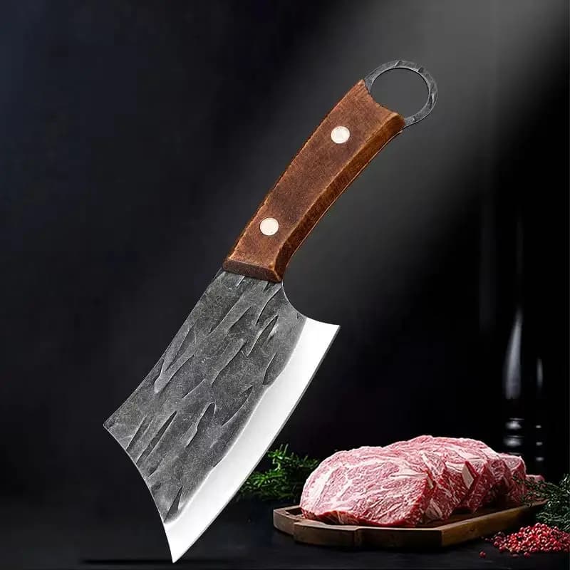 Coltello Professionale per Filettare Pesce, Affilato Coltello da Disosso con Manico in Legno per Tagliare Carne, Disossare Pesce, Affettare, Utensile da Cucina