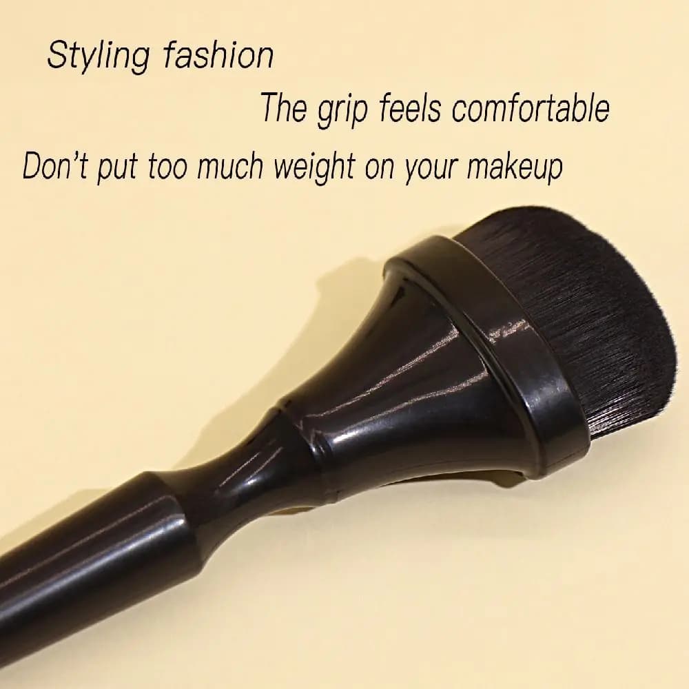 Professional Makeup Brush Set, Soft and Soft with Ergonomic Handle, Leather Delicated Umbrella Brush Set, Black Powder Brush for Daily Use