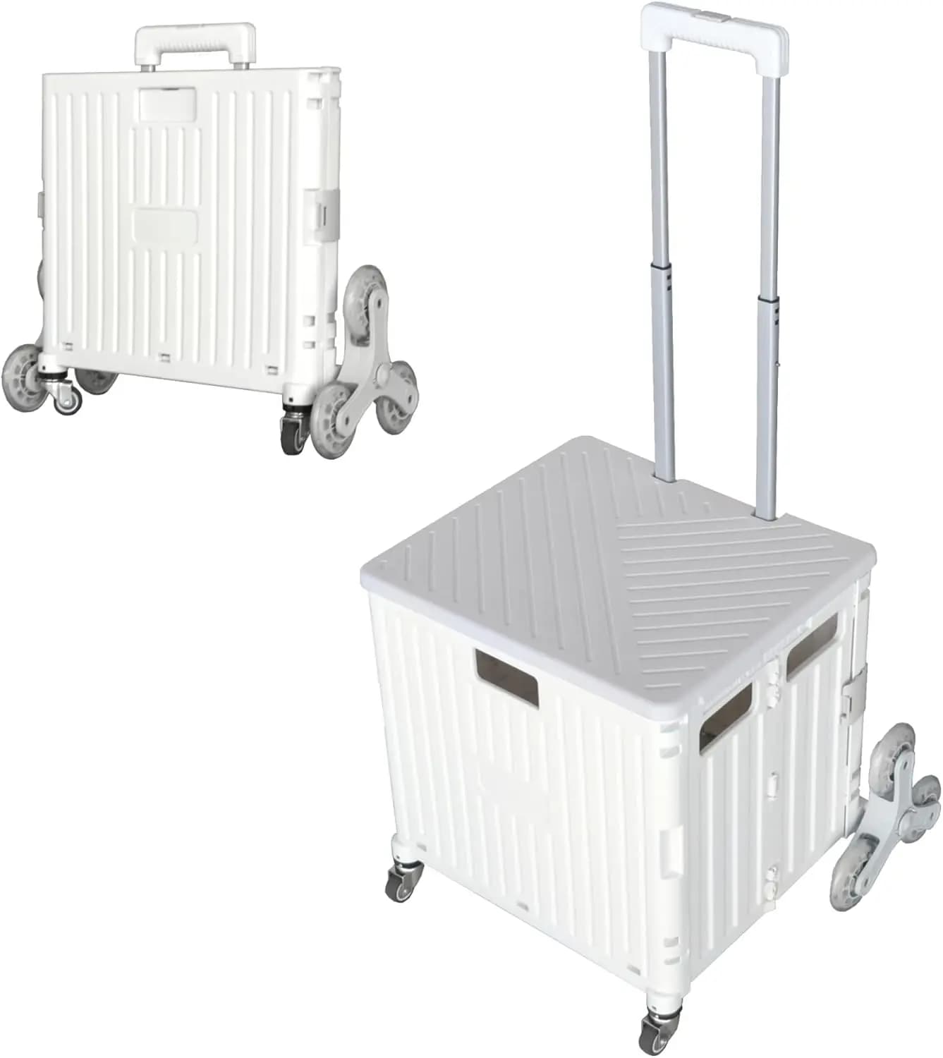 Foldable Hand Cart Compact Luggage Trolley Portable Folding Trolleys Camping Beach Cart