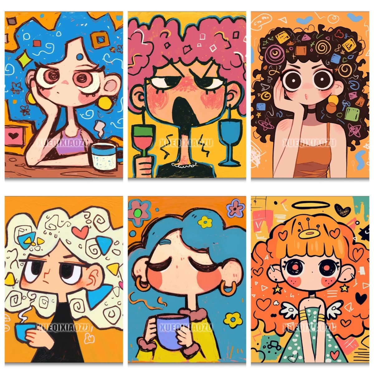 Kit Ricamo Mosaico Diamantato Fai da Te per Adulti, Ragazza Cartone Animato, Diamanti Quadrati/Rotondi Completi, Divertente Decorazione per la Casa, Nuovi Arrivi 2026