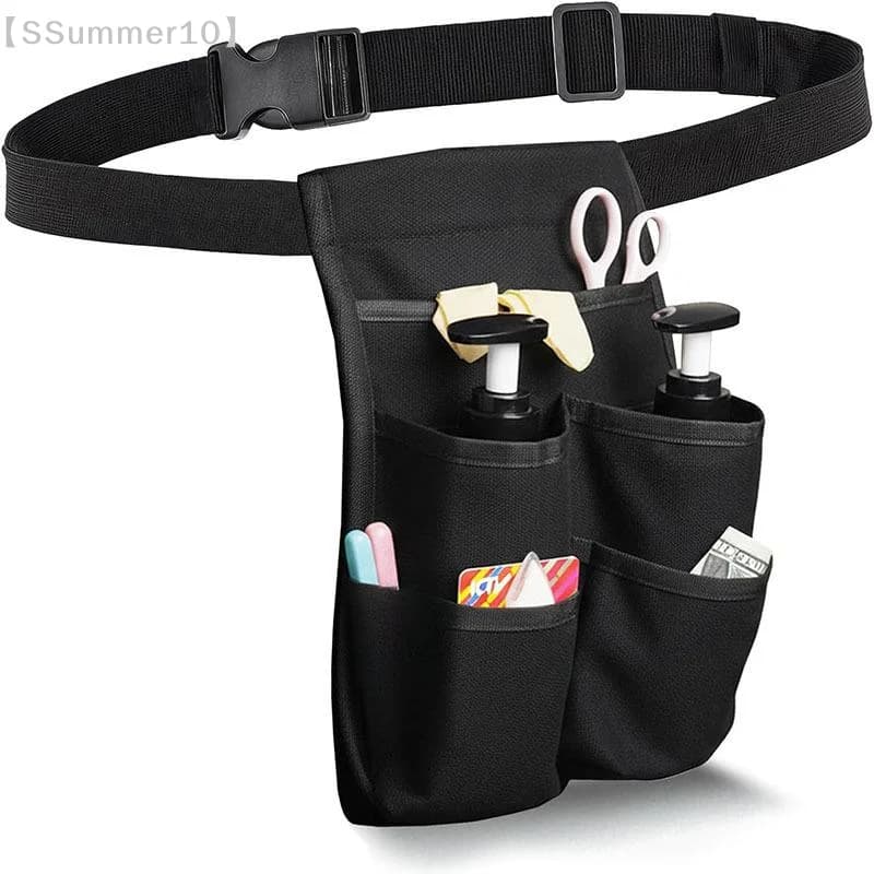 【xxx】Multi-Pocket Portable Pouch Professional Massage Therapist Bag With Adjustable Waist Belt Oil Bottle Pockets Card Slots【SS】