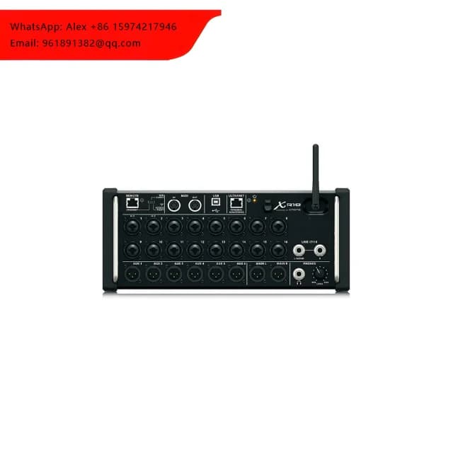 XR18 Tablet-Controlled Digital Mix-er Audio Stage Box/Rackmount Mixing Console Includes Rack Ears And Protection Bumpers