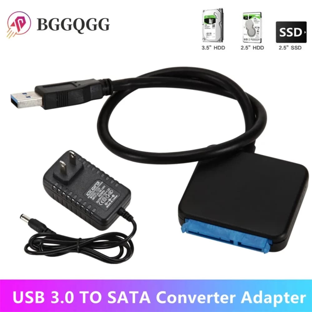 Cavo convertitore adattatore da USB 3.0 a Sata cavo convertitore disco rigido USB supporto disco rigido adattatore HDD SSD esterno da 2.5/3.5 pollici